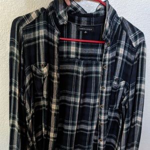 Black flannel shirt